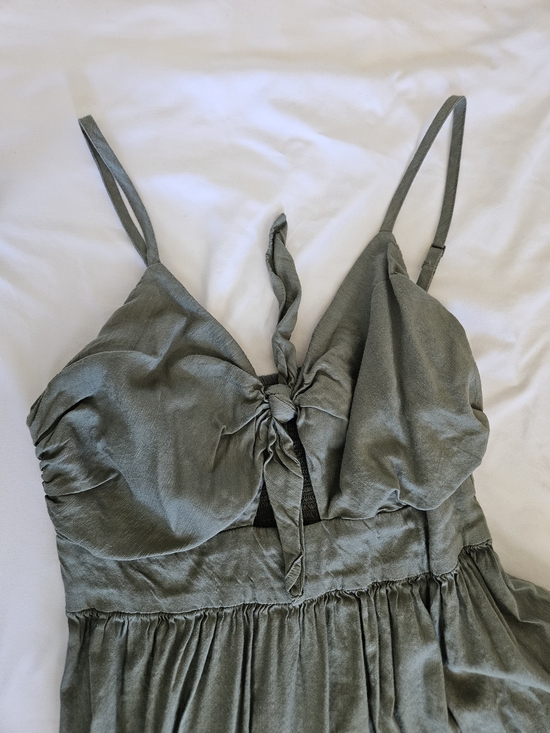 GAP Dresses & Skirts - GAP Sage Green Smocked Spaghetti Strap Top
